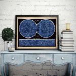 Illustration des constellations sous un style arabe élégant