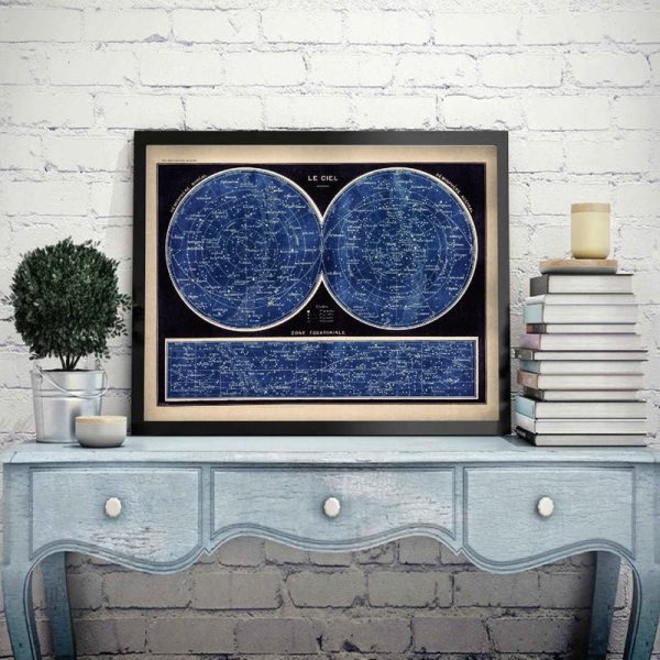 Illustration des constellations sous un style arabe élégant