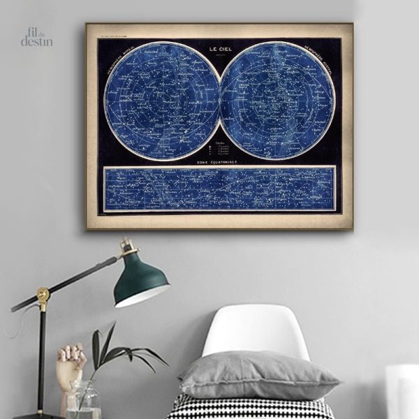 Affiche des étoiles, symbole de chance et de mystère arabe
