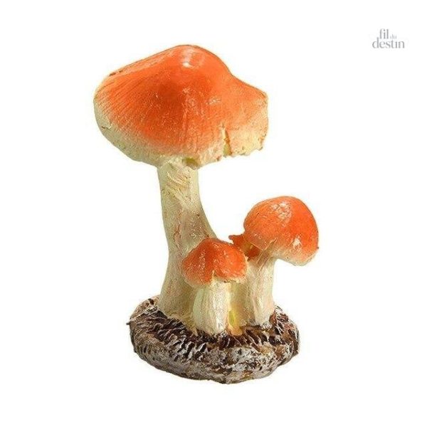 Objet décoratif porte-bonheur inspiré de l'amanite