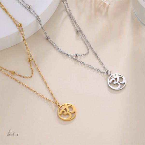 Accessoire spirituel Om, amulette de chance hindoue