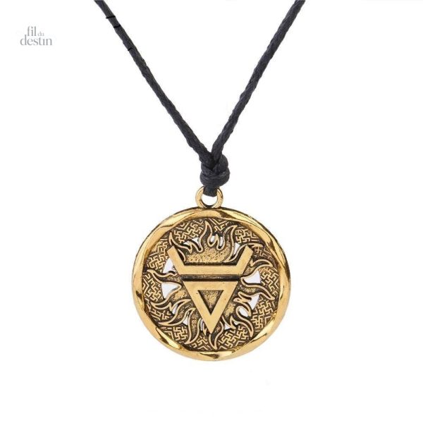 Amulette porte-bonheur avec symbole de Vélès