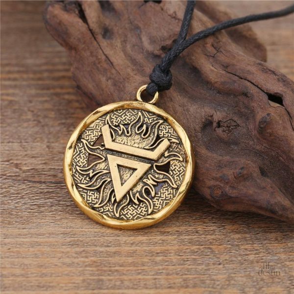 Amulette avec symbole de Vélès pour chance