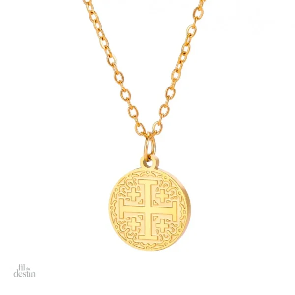 amulette-avec-une-croix-de-jerusalem-1 Amulette avec croix de Jérusalem, symbole de protection