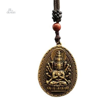 Amulette de la bodhisattva Guan Yin aux mille bras