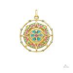 Amulette maya porte-bonheur en design traditionnel
