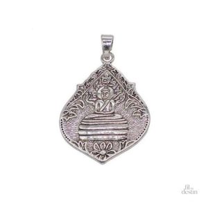 Amulette porte-bonheur Phra Somdej en résine traditionnelle