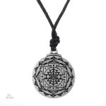 Amulette décorée du Shri Yantra, symbole de prospérité