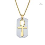 Amulette croix de vie détachable porte-bonheur