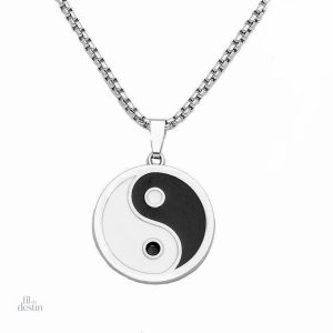 Amulette taijitu pour attirer la chance et l'harmonie