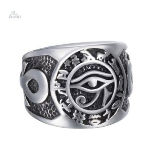 Bague œil d'Horus, symbole de protection et de chance