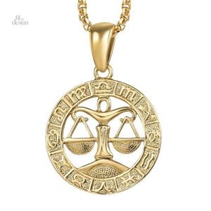 Amulette zodiacale Balance de la Justice, porte-bonheur unique