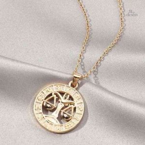 Pendentif Balance, symbole de justice et harmonie astrale