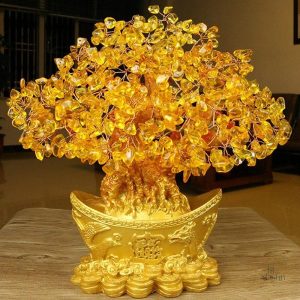 Détails de l'arbre de vie en couleur dorée, symbole d'harmonie