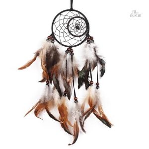 Attrape-rêve amérindien traditionnel pour attirer la chance