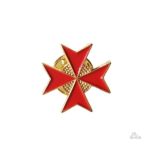Badge Croix de Malte en tant que porte-bonheur chrétien