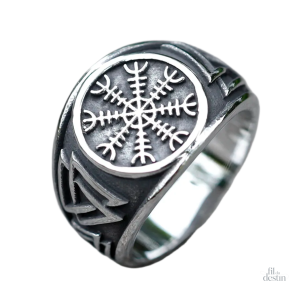 Bague Aegishjalmur, symbole viking emblématique