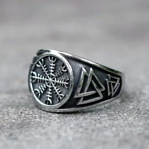 Bague Aegishjalmur, héritage viking en bijouterie