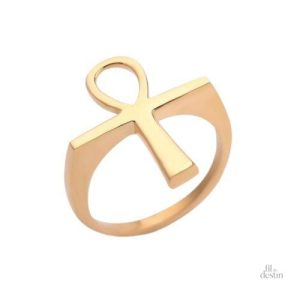 Bague Ankh égyptien, symbole de vie et de protection