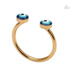 Bague double Nazar Boncuk en design traditionnel