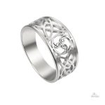 Bague triple taegeuk symbolisant chance et protection