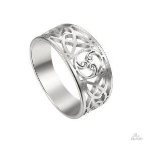 Bague triple taegeuk symbolisant chance et protection