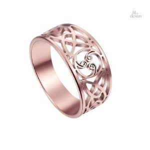Bague au design unique du triple taegeuk