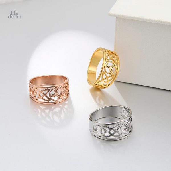 Bague porte-bonheur inspirée du taegeuk traditionnel