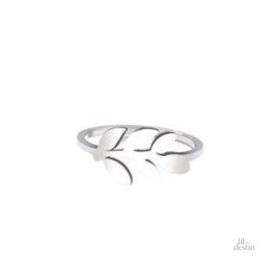 Bague délicate aux feuilles de laurier pour un style raffiné