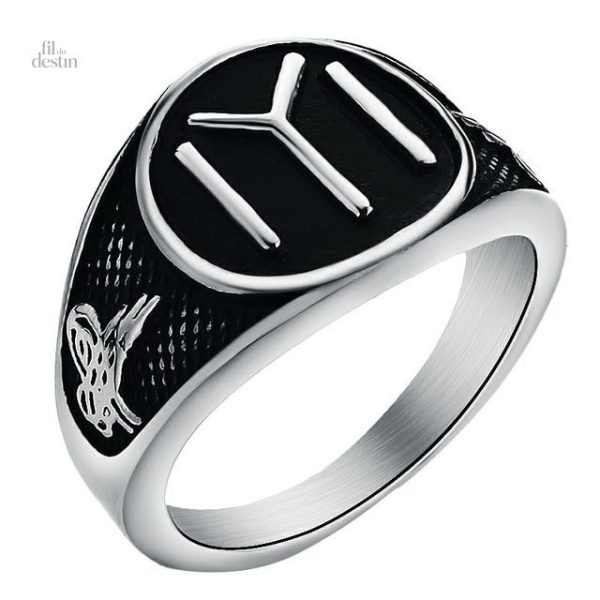 Bague avec sceau de la tribu Kayı, symbole de protection
