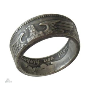 Bague aigle allemand impérial, symbole porte-bonheur