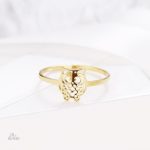Bague en forme de chouette, symbole de sagesse et chance
