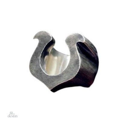 Bague fer à cheval brute, porte-bonheur unique