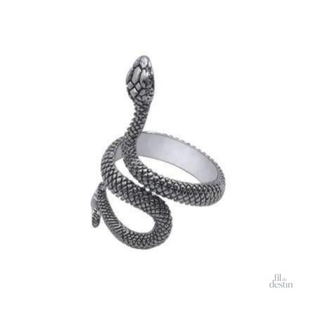 bague-du-serpent-enroule-1 Bague serpent enroulé, symbole de chance et de protection