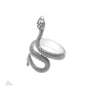 Bague serpent, design unique enroulé pour porter bonheur