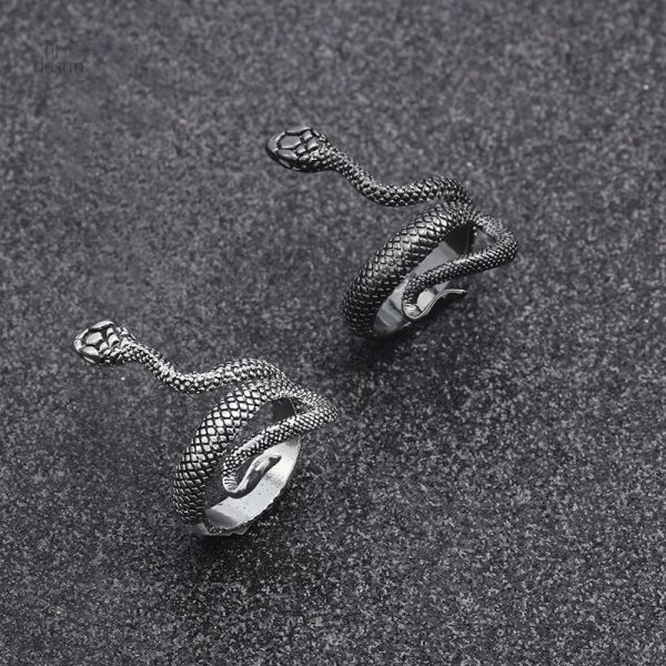 Bague porte-bonheur serpent, accessoire élégant et mystique