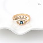 Bague en mosaïque avec motif Nazar Boncuk