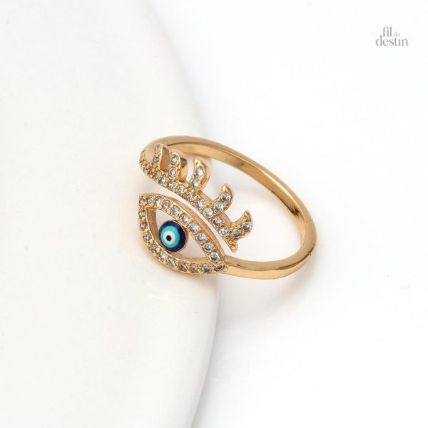 Bague style Nazar Boncuk, design coloré et unique
