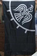 Art textile, bannière inspirée de la mythologie nordique