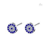 Boucles d'oreilles rondes Nazar Boncuk élégantes et protectrices