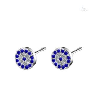 Boucles d'oreilles rondes Nazar Boncuk élégantes et protectrices