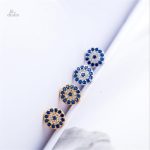 Accessoire Nazar Boncuk, boucles en forme de cercle colorées