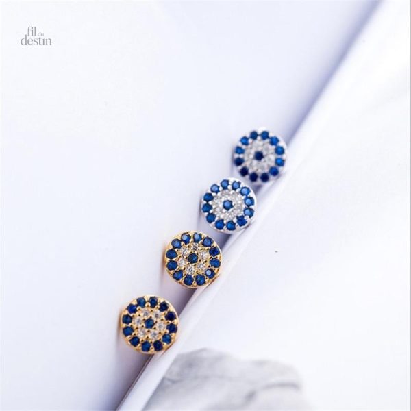 Accessoire Nazar Boncuk, boucles en forme de cercle colorées