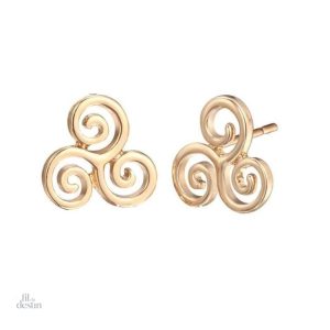 Triskel breton : boucles d'oreille inspirées de la culture bretonne
