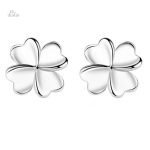 Boucles d'oreille en forme de trèfle à 4 feuilles
