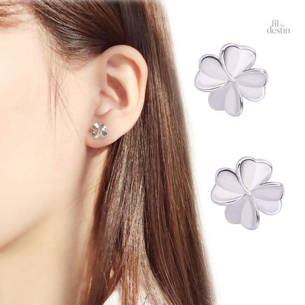 Bijoux en argent inspirés du trèfle à 4 feuilles