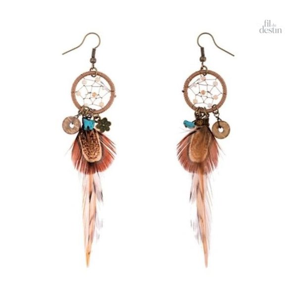 Accessoire tendance plumes d'Amérique, esprit bohème