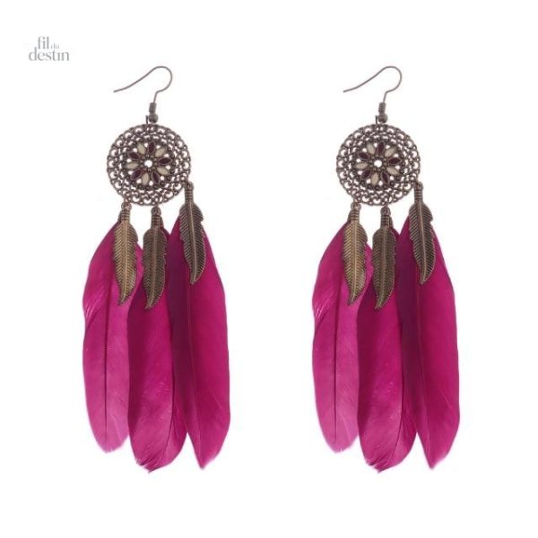 Boucles d'oreilles légères, inspiration amérindienne