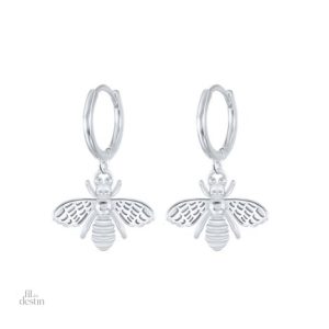 Boucles d'oreilles petites abeilles délicates et élégantes