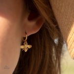 Boucles d'oreilles abeilles, symbole de chance et de prospérité
